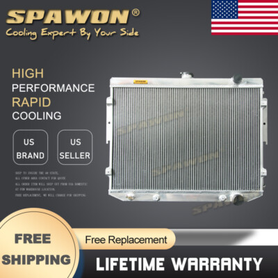 4Row SPAWON Radiator For Dodge Charger Monaco Chrysler Newport Plymouth Fury AT