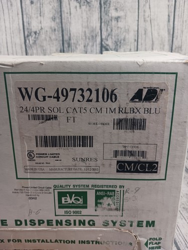 CATLINK CATEGORY CABLE CAT5 24/4 SOL CAT5 CM 1M RLBX BLUE - PRE-OWNED - 第 2/3 張圖片