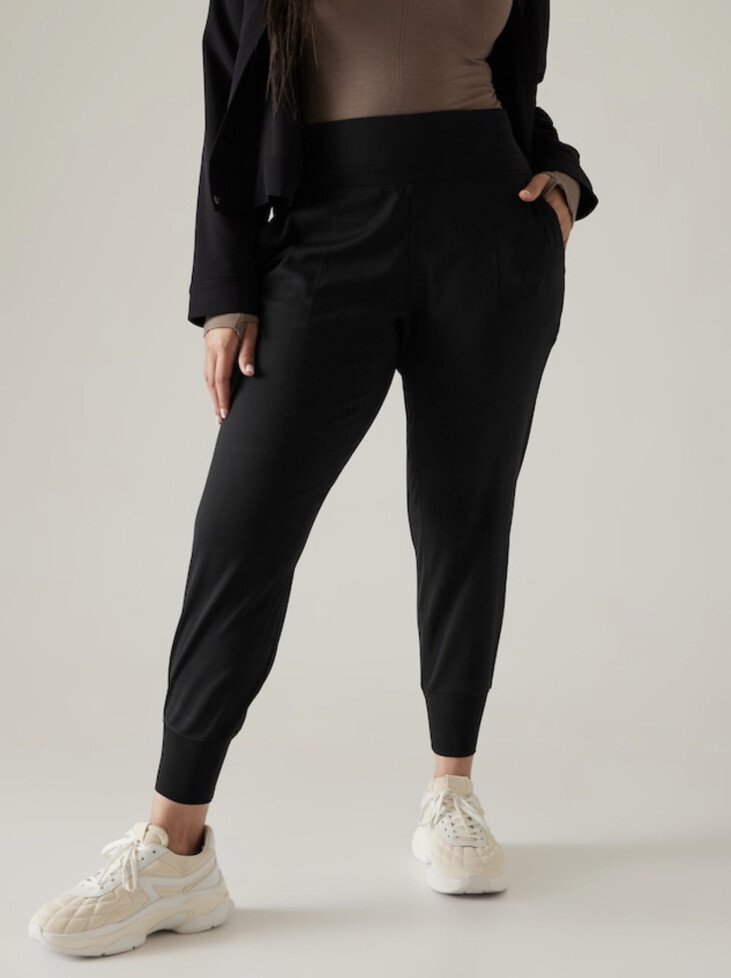 NWT Athleta Venice Jogger Pant Black Casual Travel XL Sport Casual