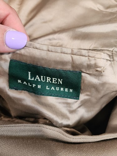 Lauren Ralph Lauren Sport Coat Mens 42 L Tan 100% Wool Blazer Jacket - Picture 5 of 8