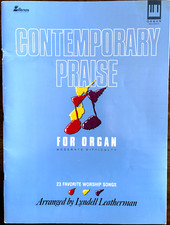 Contemporary Praise For Organ Book 23 Favorite Worship Songs 1989