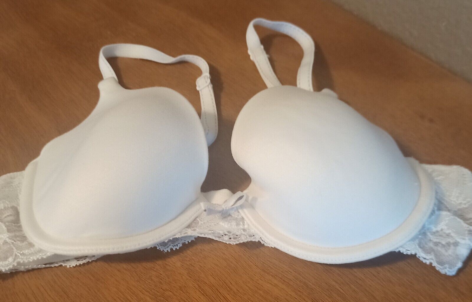 Maidenform Comfort Devotion White Bra Lace Size 32B O… - Gem