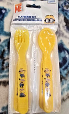 DESPICABLE ME KIDS FLATWARE SET WITH FORK AND SPOON - BRAND NEW IN PACKAGE