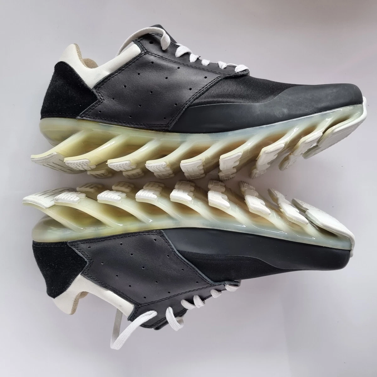 Adidas Rick Owens Springblade x Black/White All Leather size US | eBay