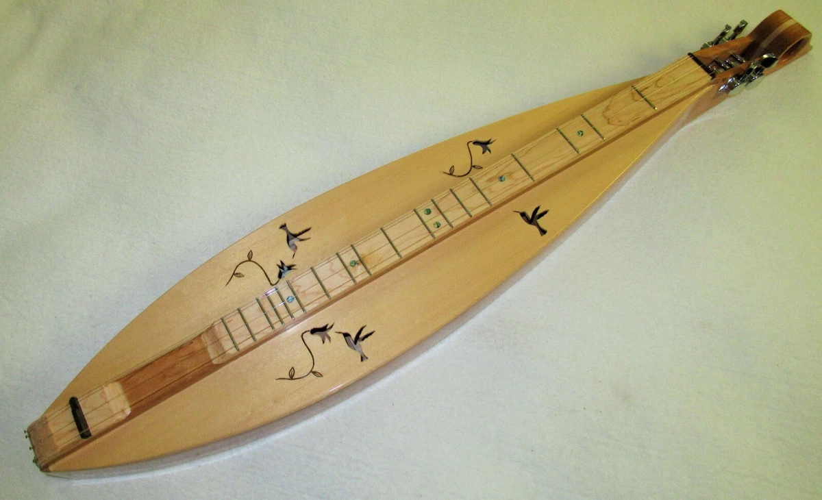 MarkdownSale Maze Mountain Dulcimer Teardrop Cherry Spruce Hummingbirds Made USA