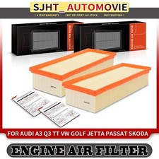 2x Engine Air Filters for Audi A3 Q3 TT Skoda Octavia Superb VW Beetle 2003-2021