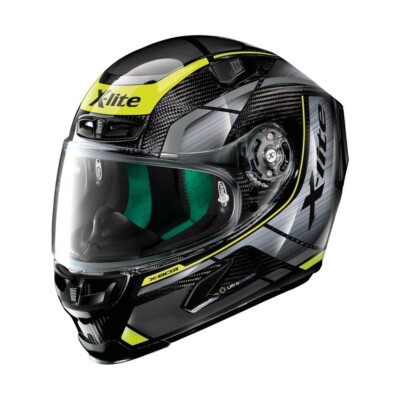 INTEGRALHELM FIBER RACING X-LITE X-803 ULTRA CARBON AGILE 46 SCHWARZ/GELB