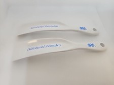Set Of 2 San Antonio Shoemakers SAS Advertising Shoe Horn 7" Plastic Tex Vintage