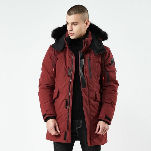 Windproof Jacket Men's Hooded Winter 