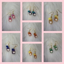 Polka Dot Gnome wire Earrings 7 colors to choose 