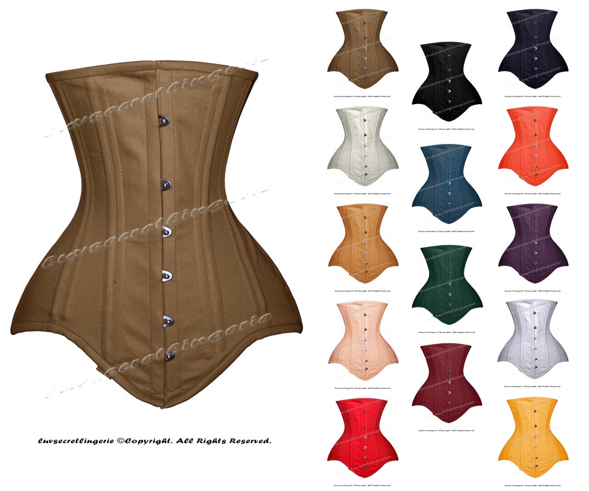 Heavy Duty 26 Double Steel Boned Waist Training Cotton Underbust