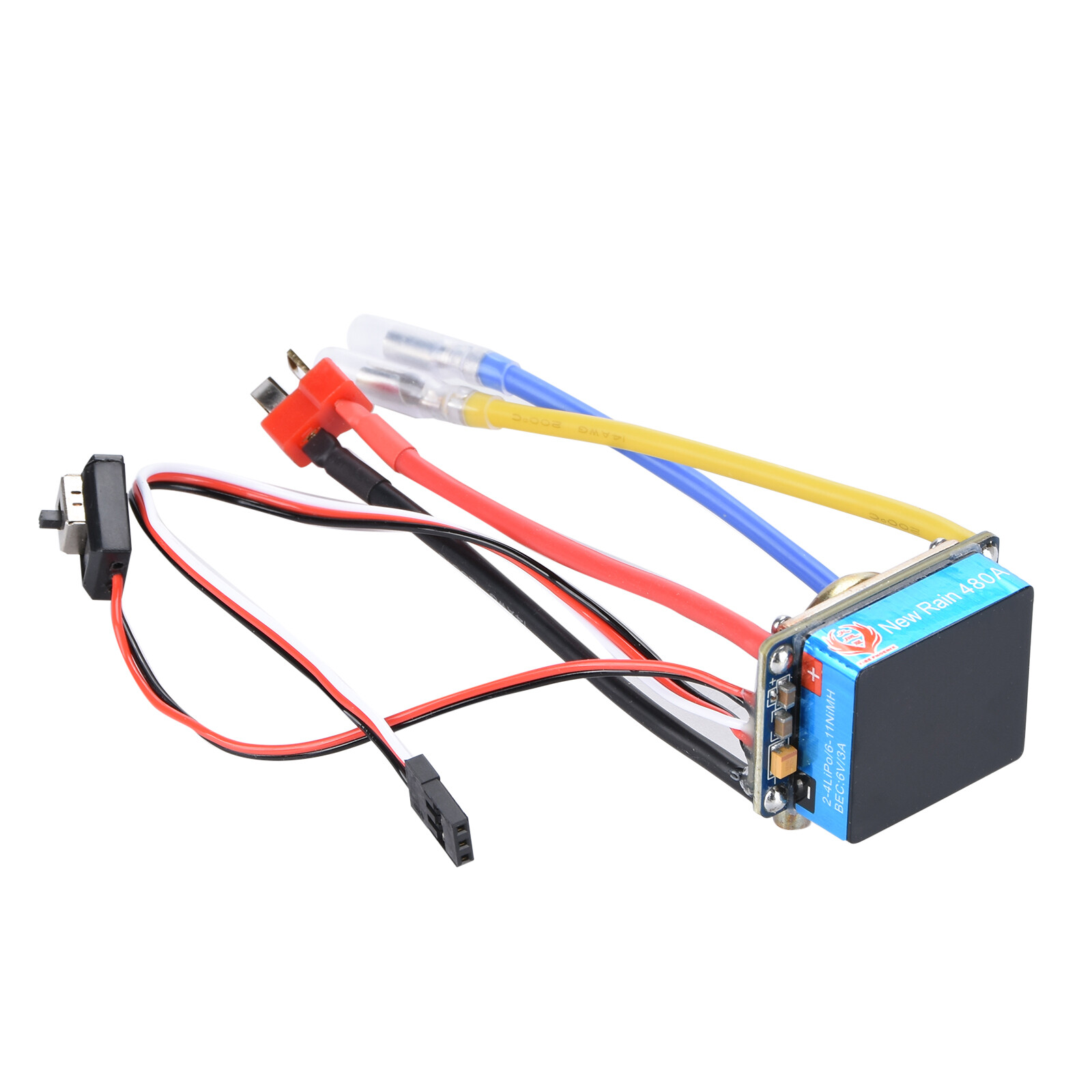1*RC Auto Car Boat 60A Brushed ESC Waterproof Motor Electronic Speed Controller