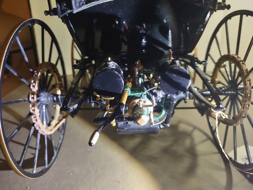 Carro sin caballos vintage Franklin Mint 1883 Duryea escala 1:8, coche de motor {LEER} - Imagen 10 de 18