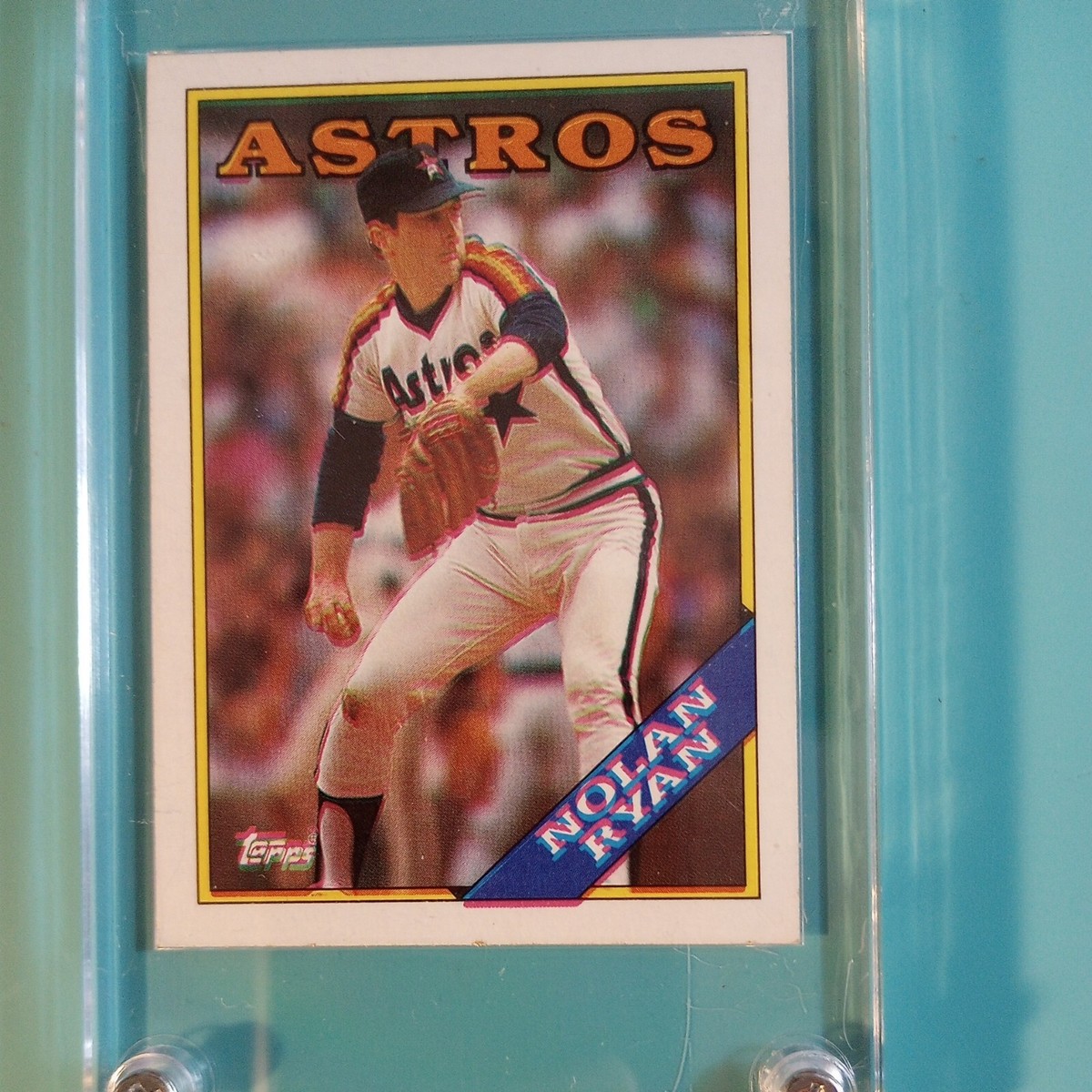 1988 Topps - #250 Nolan Ryan with Rare Card Double Stamped ERRORS.