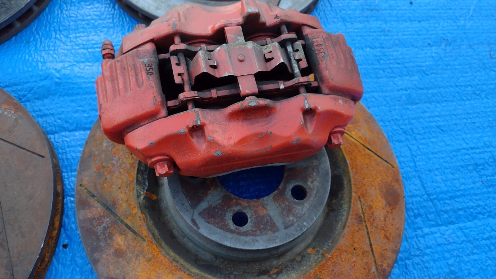 CHARGER CHALLENGER SCAT PACK OEM 4 PISTON BREMBO BRAKE CALIPER ROTOR SET 1222 eBay