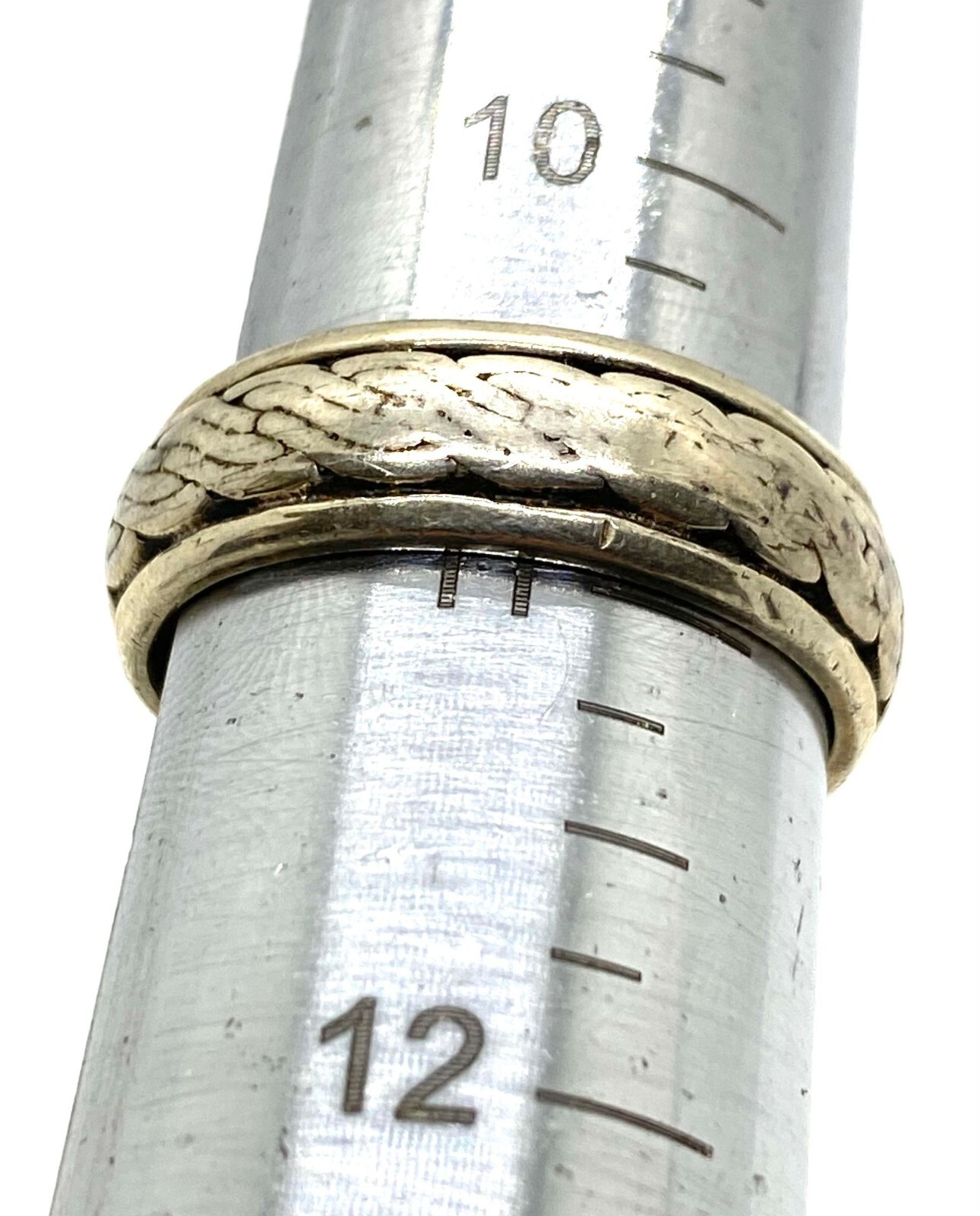 Mens S Pattern Solid Twisted Sterling Silver 925 … - image 5