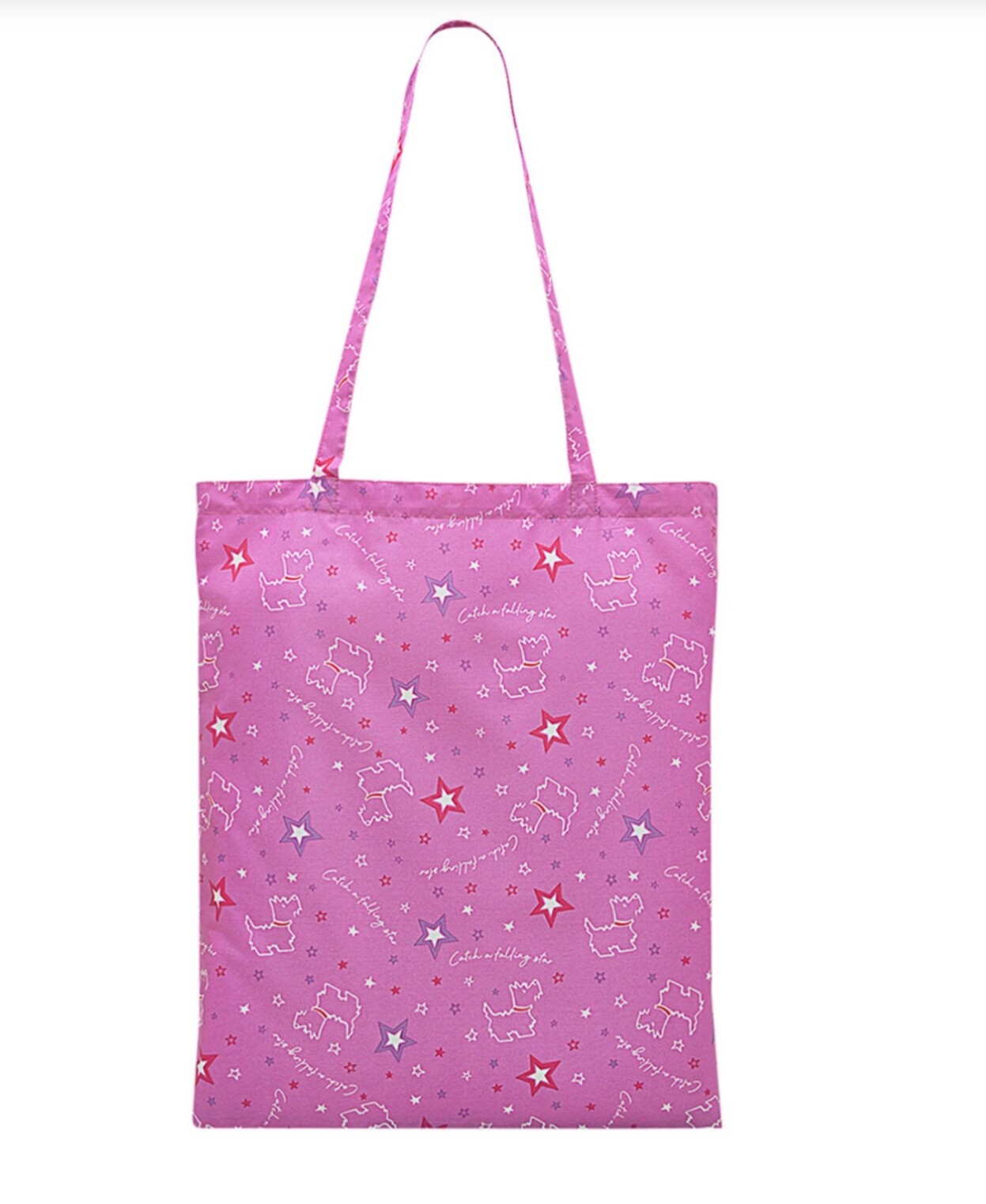 Brand New Radley Foldaway Tote Bag - Catch A Falling Star In Rose Pink RRP £16. image 2