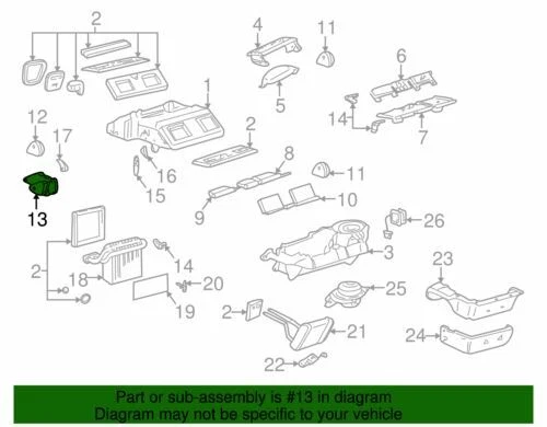 Actuador de válvula de modo de control de climatización genuino GM Aurora Bonneville LeSabre 89018376 Foto 2 de 2
