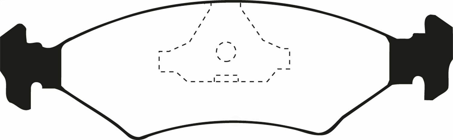 EBC DP3415C Rear Ceramic Disc Brake Pads Redstuff for 85-89 Ferrari 328 Mondial