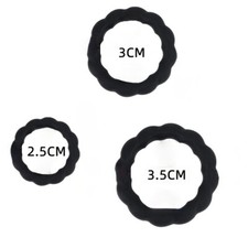 Male Performance Enhancement Ring Soft Elastic Underwear Thong Circle Black