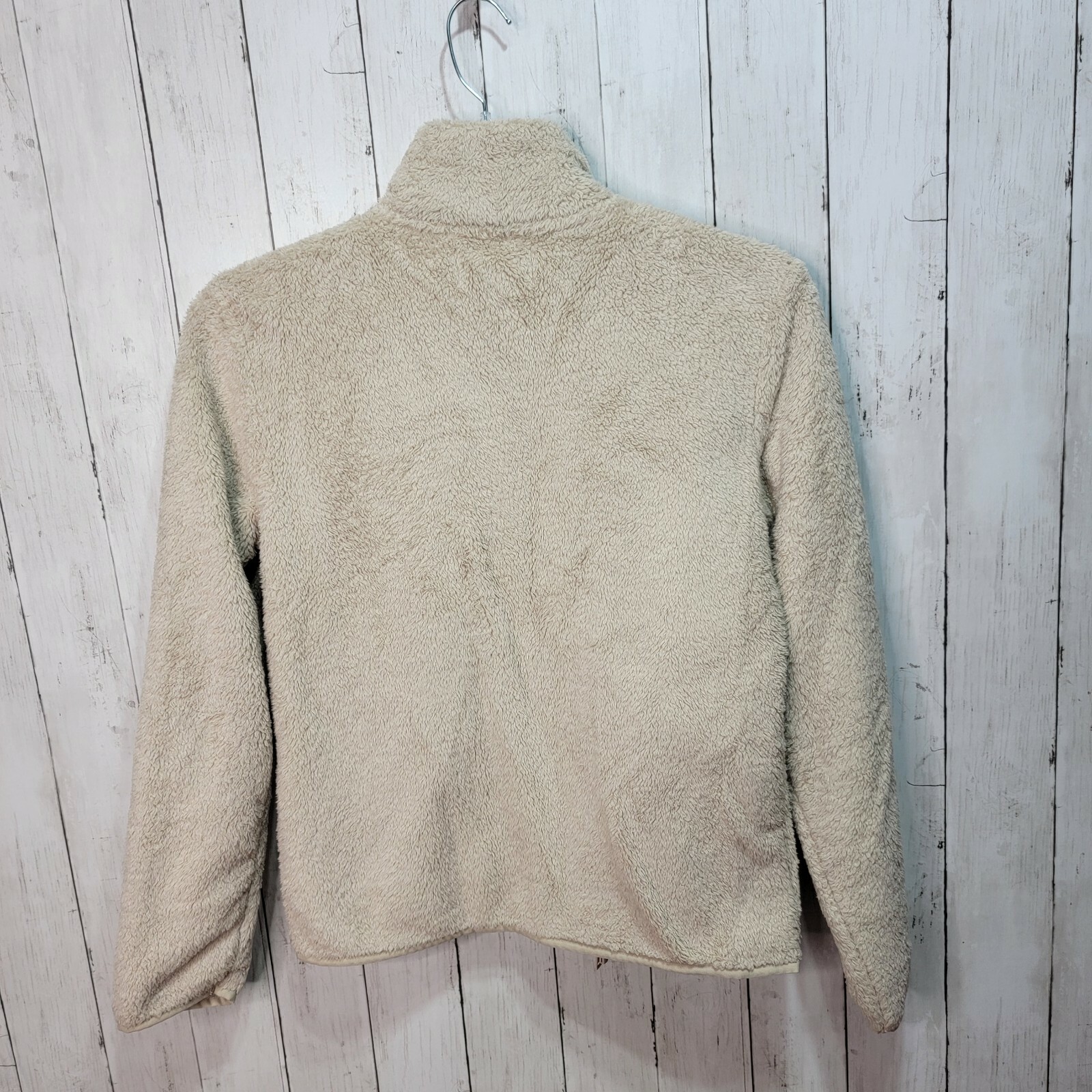 Aritzia TNA Tan Teddy Bear Sherpa Full Zip Jacket Siz… Gem