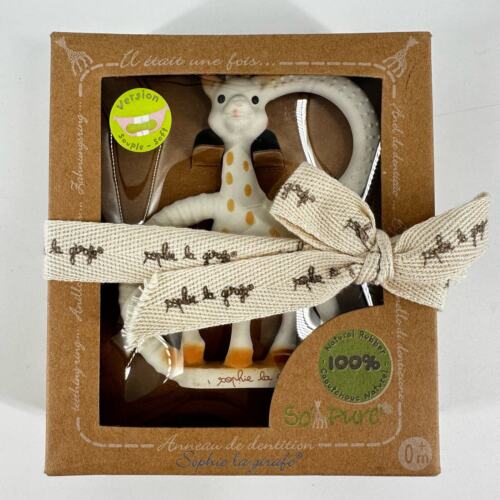 Sophie la Girafe Giraffe NIB Teether PBK 100% Rubber 0+M