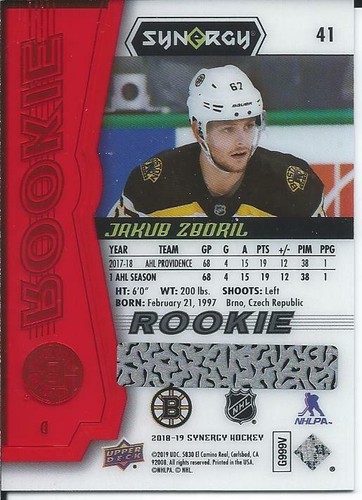 2018-19 Upper Deck Synergy Rookie Red Unscratched Bounty "You Pick from list" - Picture 4 of 98