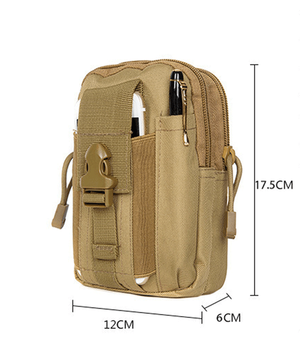 Men's Tactical Molle Pouch Compact Utility Belt Waist Bag Cell Phone Holster US - 第 7/32 張圖片