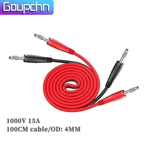 Multimeter Test Lead Dual 4mm Banana to Banana Plug with Alligator Clips 1000V - Picture 7 of 10