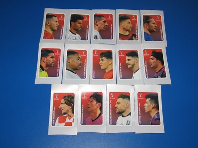 Panini Coca Cola Sticker '' Komplettsatz C1 - C14 '' Fußball WM 2022 Qatar