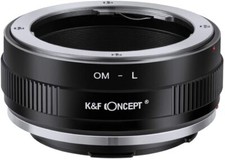 K F Concept Manual Focus Lens Adapter for Olympus OM Lens to L Mount Camera Body