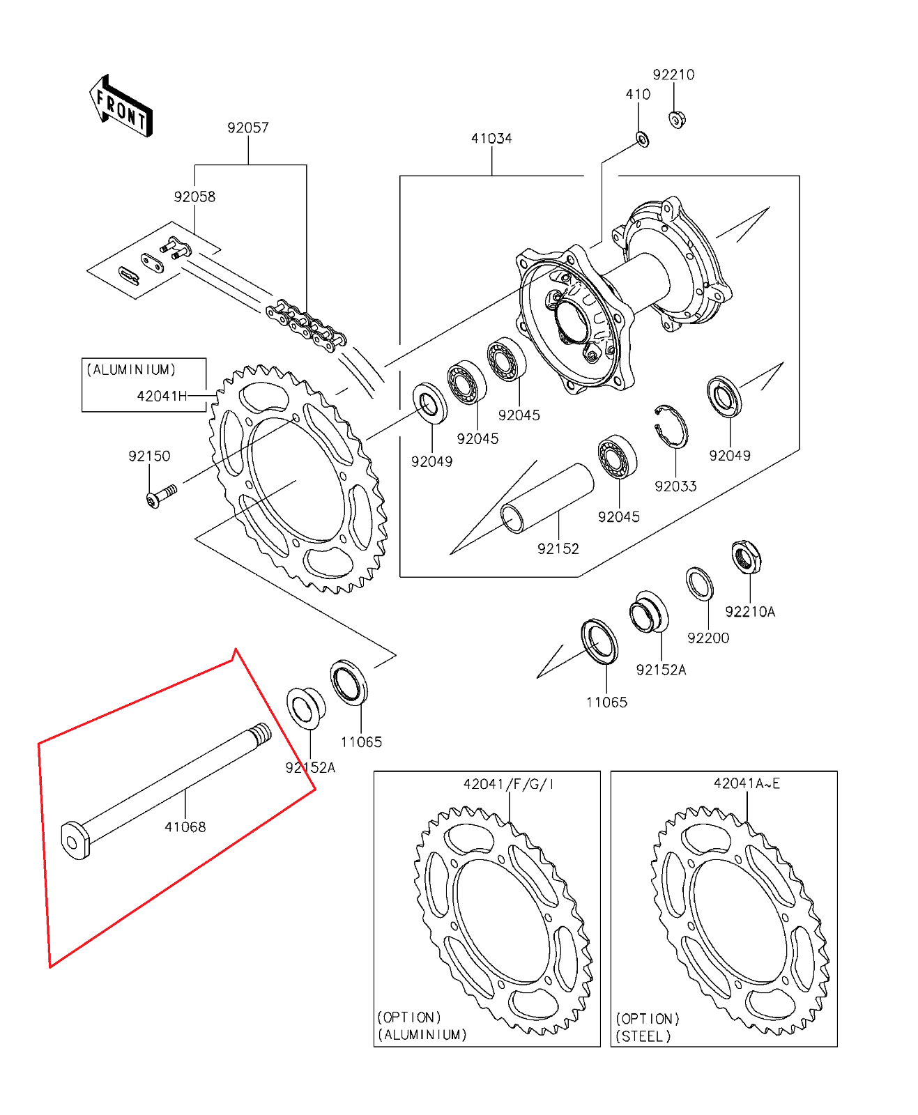 2015+Kawasaki+Kx450f+Rear+Axle+Adjuster+Blocks+Nut+Spacers for sale