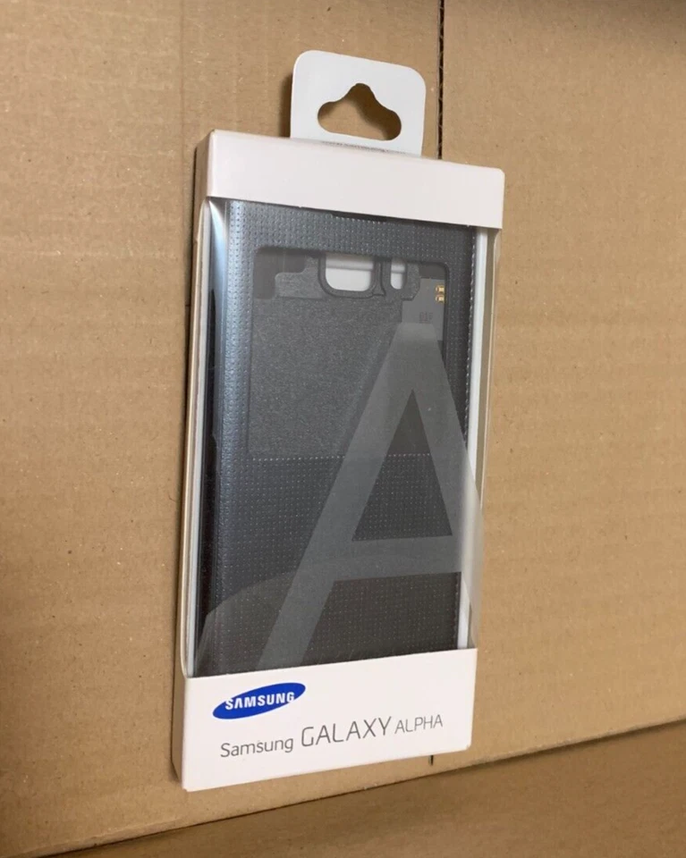 Funda PROTECTORA ABATIBLE SAMSUNG GALAXY ALPHA S VIEW EF-CG850BBEGWW GENUINA SmartCo Foto 2 de 4