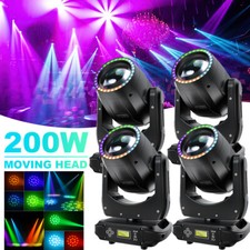 200W 5R Led Gobo Moving Head Spot Light 8Prism Dmx Stage Wedding Dj Disco Event