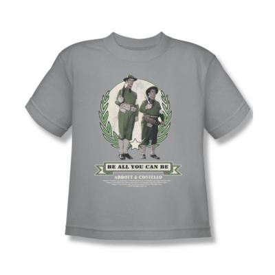 Abbott & Costello Be All You Can Be Youth Short Sleeve T-Shirt Sizes- S-XL New