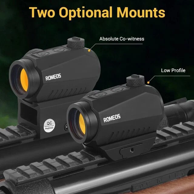 Red Dot Sight Motion Awake 2 MOA 1X20mm Red Dot Optics Scope With Riser Mount - Image 4 of 4