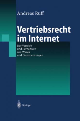 Thumbnail - Vertriebsrecht Internet Der Vertrieb Und Fernabsatz Von Waren Und