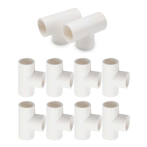 AU 10Pcs 3 Way Pipe Fitting PVC Plastic 90° Elbow Tee Corner Connector Part 25mm - Picture 9 of 9