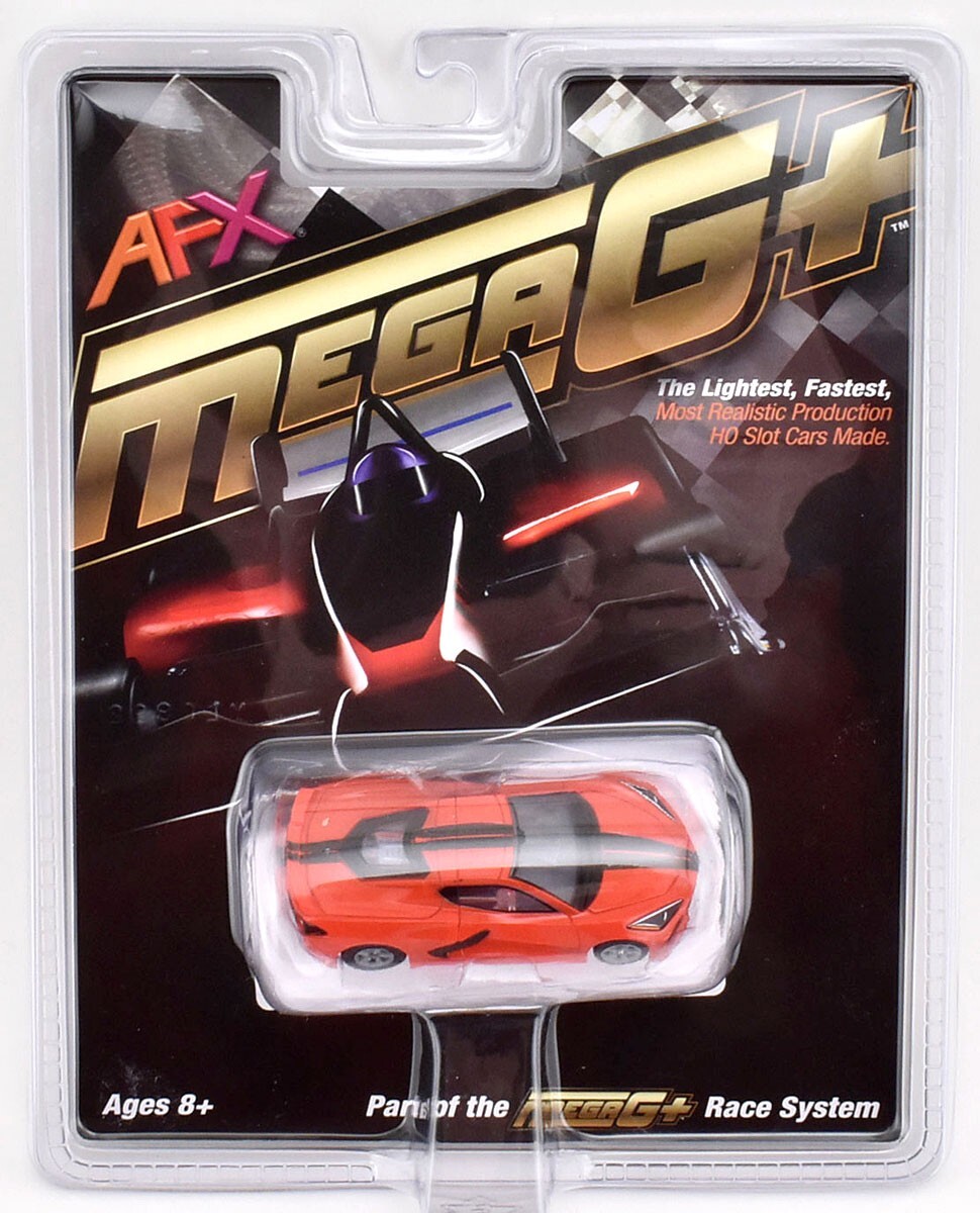 AFX Mega G Corvette C8 Torch Red Collector HO Slot Car #22011 FREE SHIPPING - Foto 9