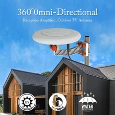 LEADZM 150 Miles TV Antenna Indoor Outdoor Omni-directional 360 Degree Reception