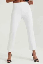 NWT!! $148 SPANX 20373T "KICK FLARE" STRETCH PANTS OPAQUE CLASSIC WHITE SIZE XLT