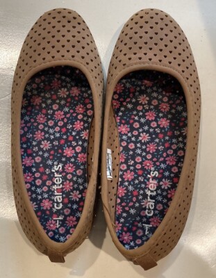 Carters Girl Kids Brown Shoes Size 1 (youth)