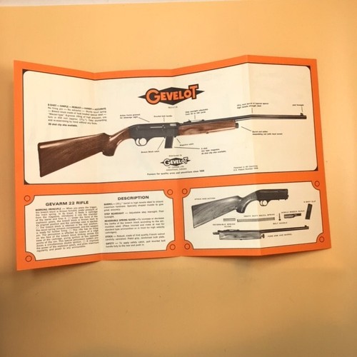 2 Vintage Gevelot Canada Sask. Leaflets For E-1 Rifle & Distributor Price List