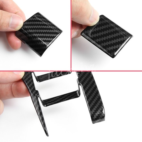 For Tesla Model Y 3 Carbon Fiber Interior Door Window Switch Panel Cover Trims - Picture 7 of 8