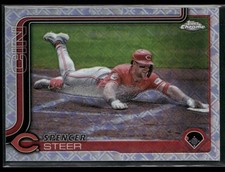 Spencer Steer 2025 Topps Chrome Logofractor Edition #174