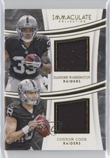 2016 Panini Immaculate Dual Jerseys /99 DeAndre Washington Connor Cook #WC 0z0j