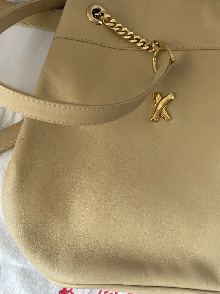 Bolsa de ombro vintage creme Paloma Picasso veja fotos detalhes/uso - Imagem 3 de 4