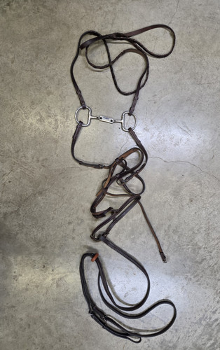 Vintage Prestige Italia Leather Bridal Horse Harness & Bit