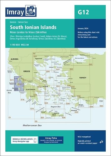 Imray G12 South Ionian Islands (Map) G Charts 12