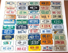 Lot of 50 Cereal Mini License Plates 1979 Vintage